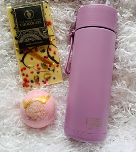 Lilac and Rose Gold Bottle Hamper