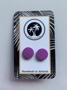 Purple Swirl Studs